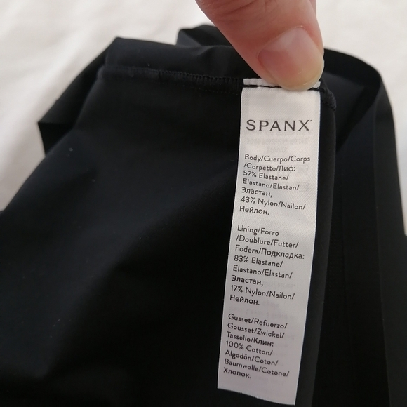 Spanx Plus Size Thinstincts Open Bust Mid Thigh Bodysuit Shapewear 3X (26-28) - Picture 12 of 16